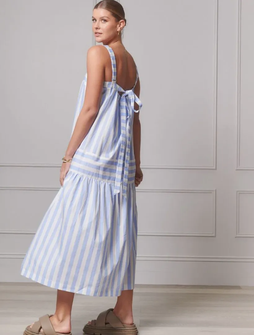 Dresses*Zjoosh Sarah Striped Sundress - FINAL SALE Blue