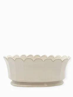Vases & Pots|Ceramics*Zjoosh Scallop Planter White