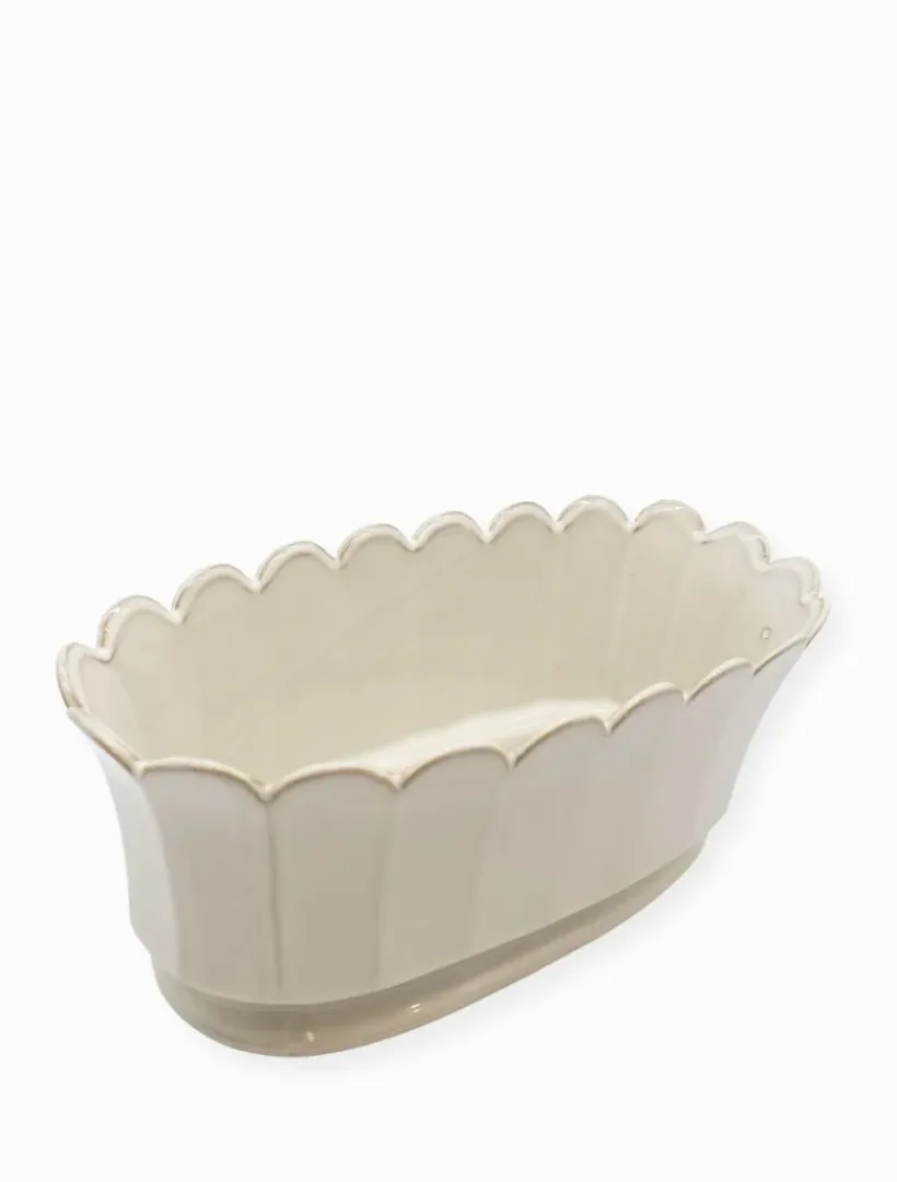 Vases & Pots|Ceramics*Zjoosh Scallop Planter White