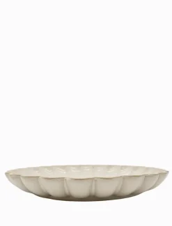 Ceramics*Zjoosh Scallop Platter Large White