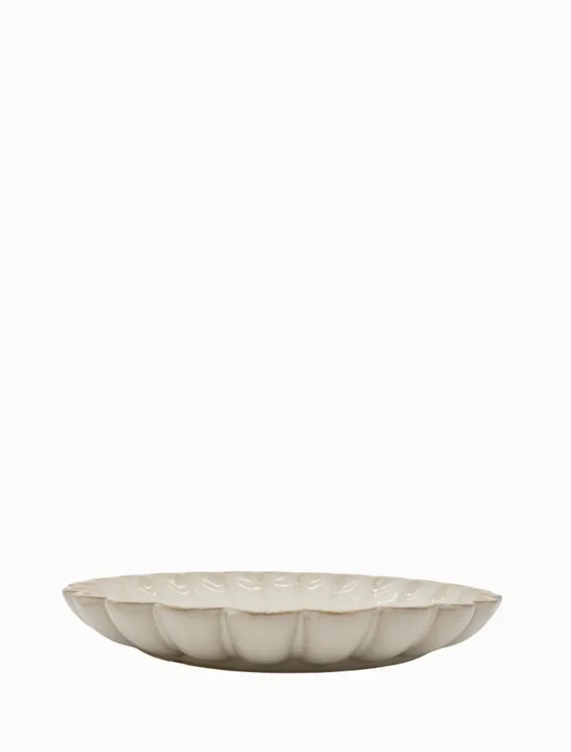 Ceramics*Zjoosh Scallop Platter Medium White