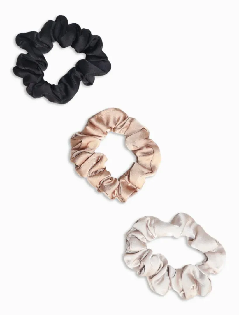 Hats & Hair Accessories*Zjoosh Scrunchie Set of 3 Neutrals