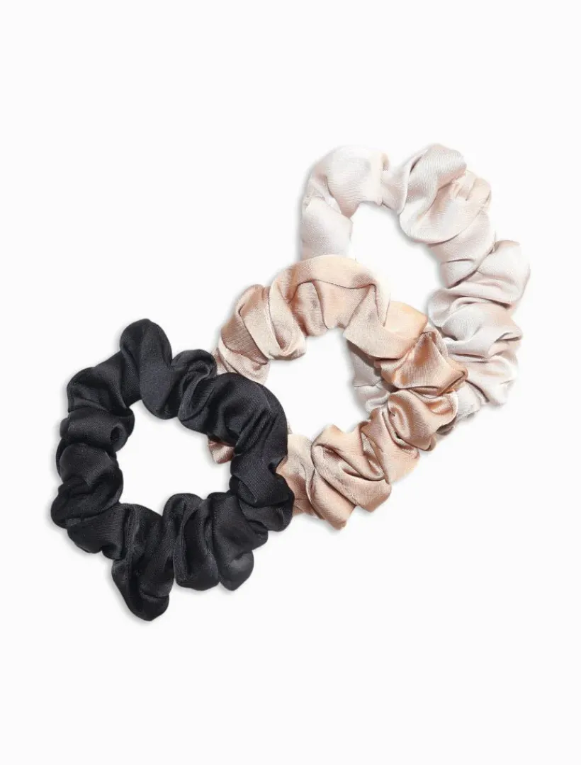 Hats & Hair Accessories*Zjoosh Scrunchie Set of 3 Neutrals