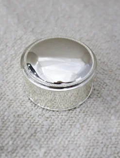Jewellery Storage|Jewellery And Trinket Boxes*Zjoosh Silver Plated Round Box