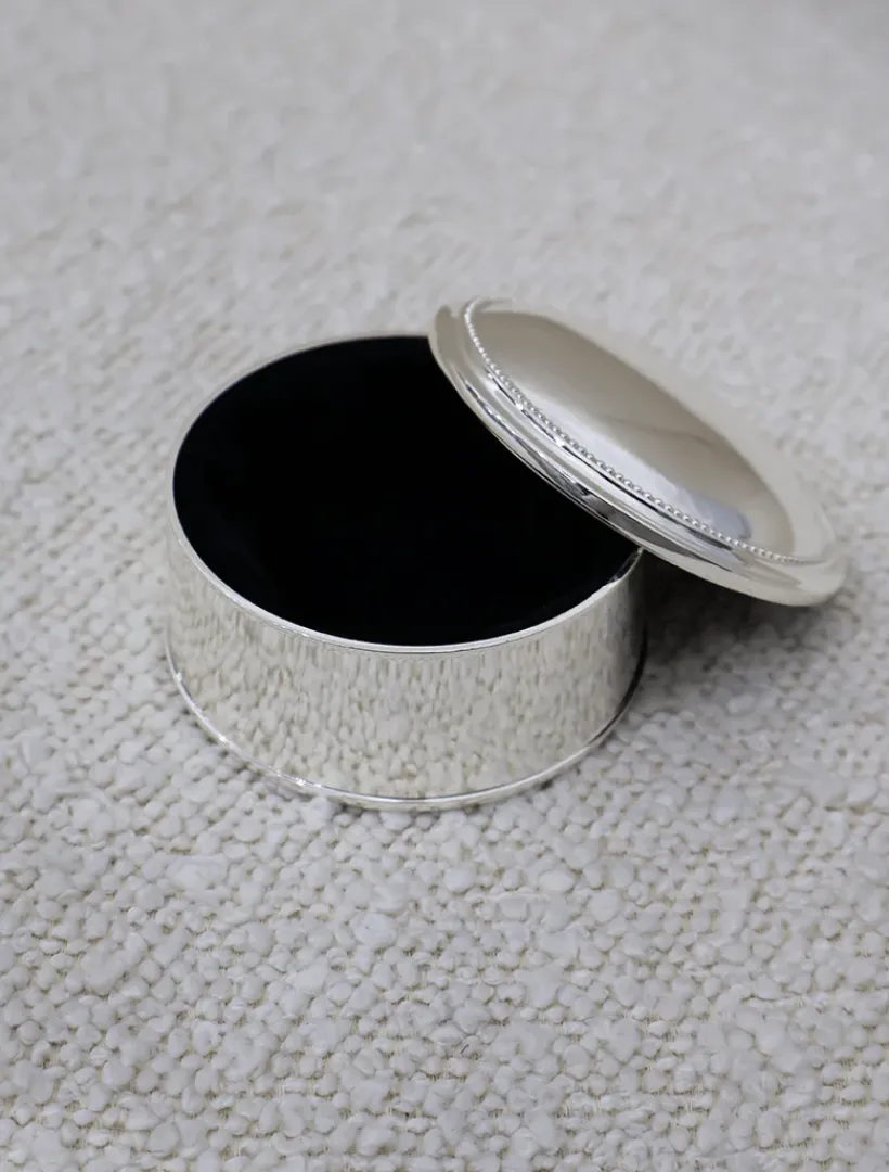 Jewellery Storage|Jewellery And Trinket Boxes*Zjoosh Silver Plated Round Box