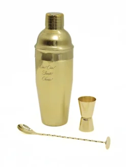 Glassware*Zjoosh Soiree Cocktail Kit Gold