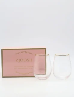 Glassware*Zjoosh Soiree Crystal Gin Tumblers (Set of 2) Clear