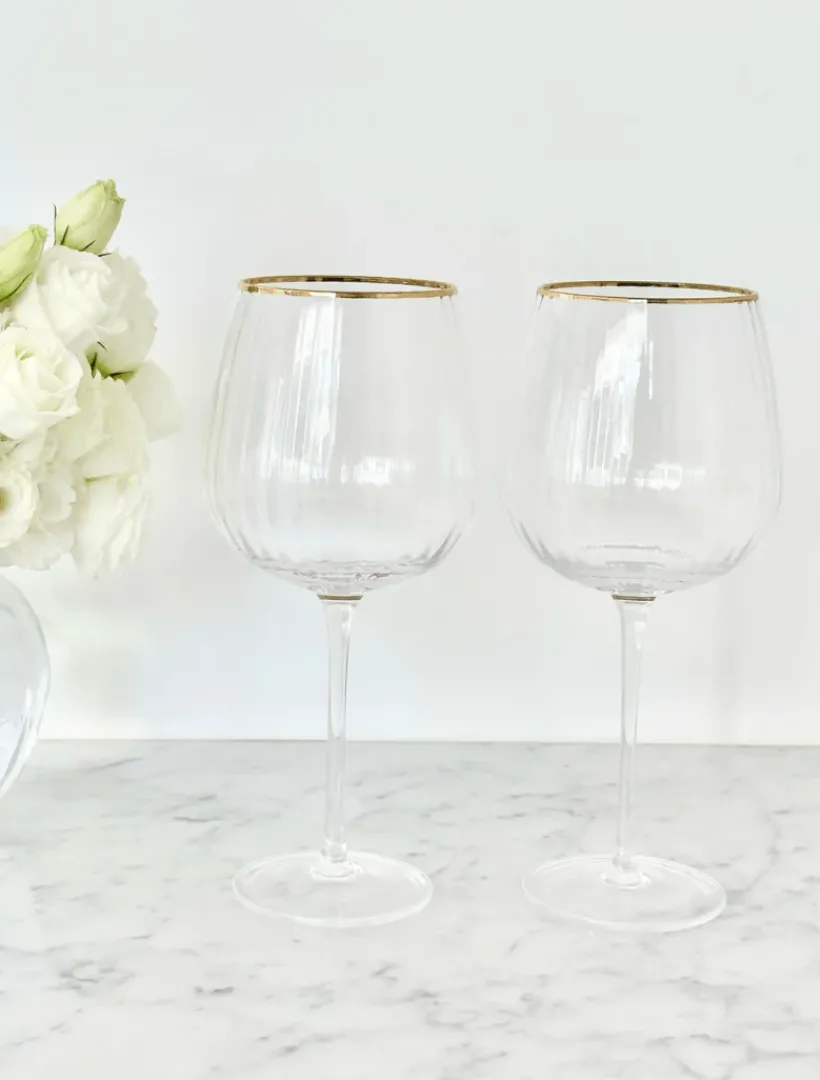 Glassware*Zjoosh Soiree Crystal Spritz Balloon s (Set of 2) Clear