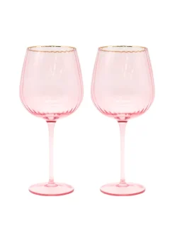 Glassware*Zjoosh Soiree Crystal Spritz Balloons (Set of 2) Pink