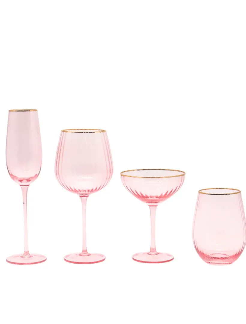 Glassware*Zjoosh Soiree Crystal Spritz Balloons (Set of 2) Pink