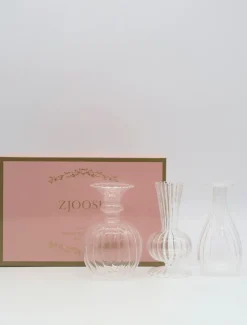 Glassware|Home Ornaments*Zjoosh Soiree Trio of Vases Clear