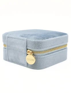 Jewellery Storage|Jewellery And Trinket Boxes*Zjoosh Square Jewellery Case Blue