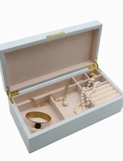 Jewellery Storage|Jewellery And Trinket Boxes*Zjoosh Stacking Lacquered Jewellery Box Large Blue