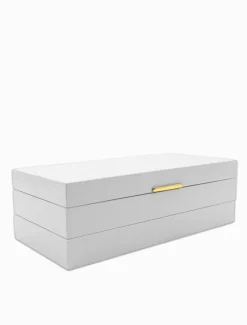 Jewellery Storage|Jewellery And Trinket Boxes*Zjoosh Stacking Lacquered Jewellery Box Large White