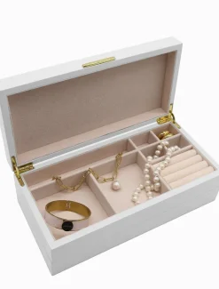 Jewellery Storage|Jewellery And Trinket Boxes*Zjoosh Stacking Lacquered Jewellery Box Large White