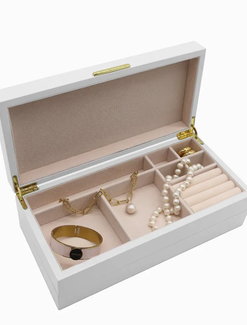 Jewellery Storage|Jewellery And Trinket Boxes*Zjoosh Stacking Lacquered Jewellery Box Large White