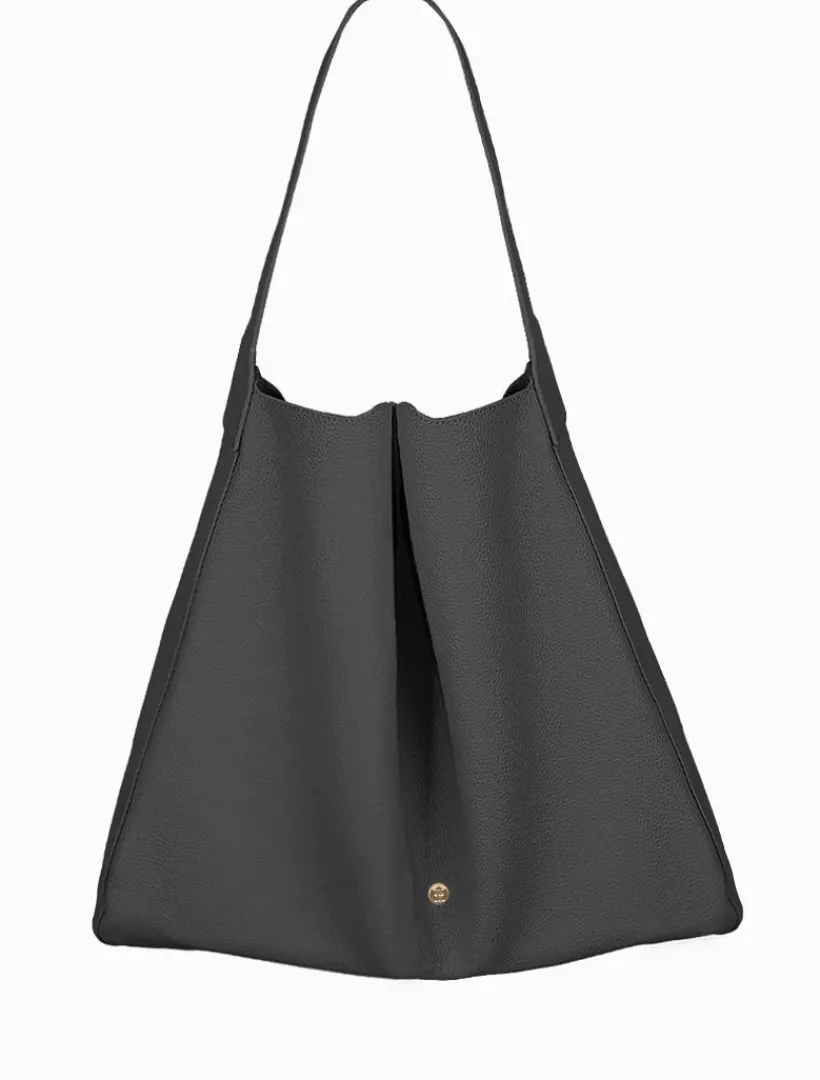Totebags|Zjoosh Leather*Zjoosh Stevie Slouch Tote Black