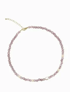 Pearl Jewellery|Necklaces*Zjoosh Stone and Pearl Necklace Lilac