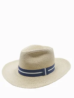 Hats & Hair Accessories*Zjoosh Summer Fedora Navy Stripe