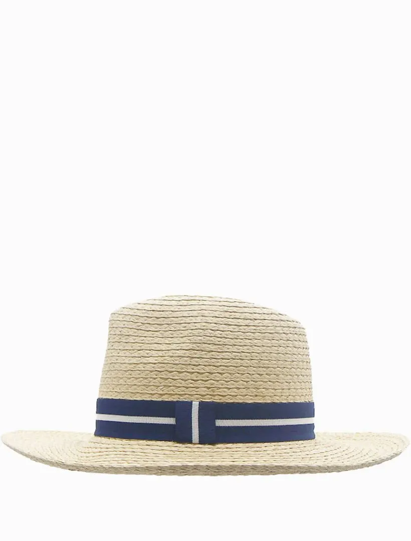 Hats & Hair Accessories*Zjoosh Summer Fedora Navy Stripe