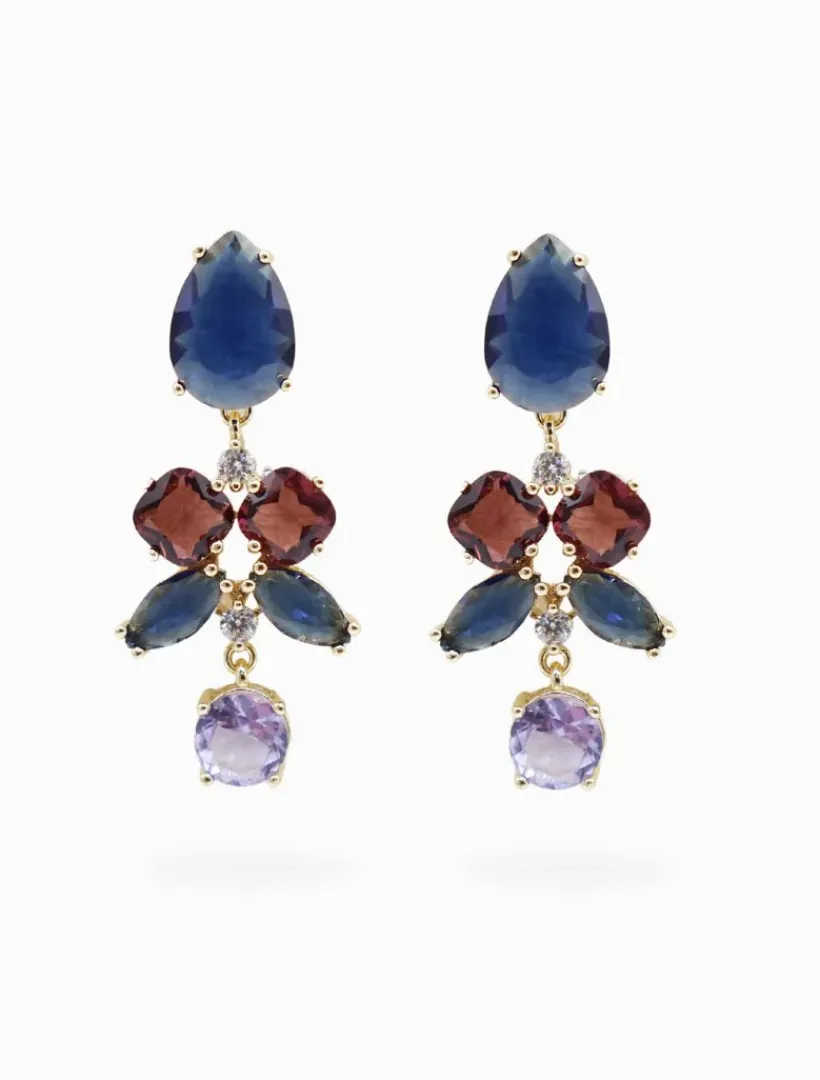 Symposium|Earrings*Zjoosh Symposium Agnes Drop Earrings Navy