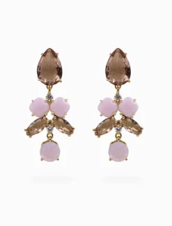 Symposium|Earrings*Zjoosh Symposium Agnes Drop Earrings Peach