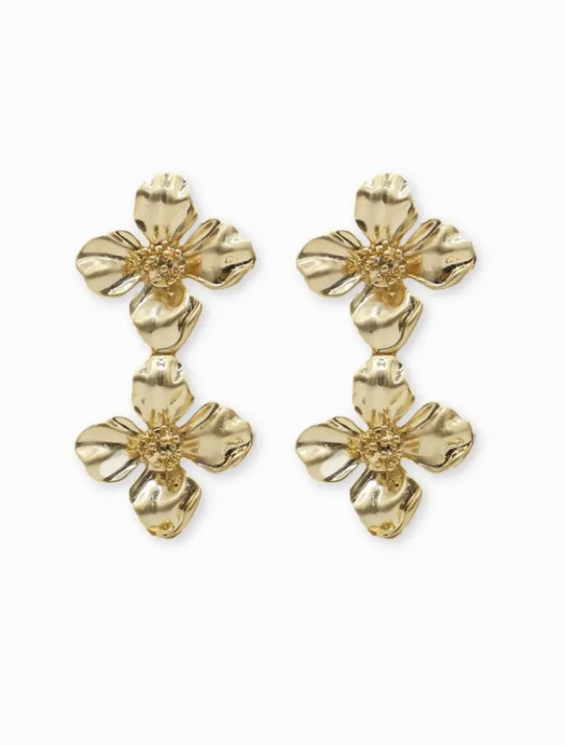 Symposium|Clip-On Earrings*Zjoosh Symposium Chain Blooms Clip Ons