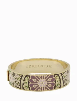 Symposium|Bangles And Bracelets*Zjoosh Symposium Enamel Cuff Earth Tones