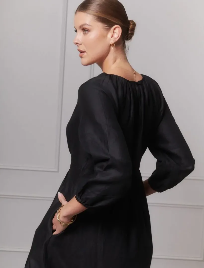 Dresses*Zjoosh Tabby Long Sleeved Dress - FINAL SALE Black