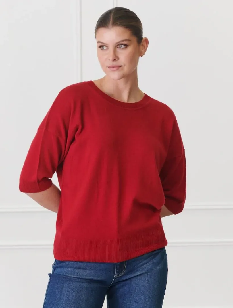 Knits And Jumpers*Zjoosh Tara Knit Red