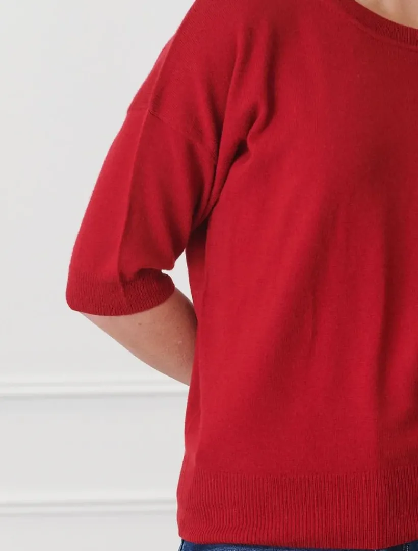 Knits And Jumpers*Zjoosh Tara Knit Red