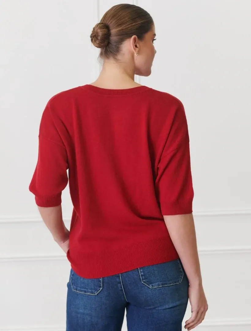 Knits And Jumpers*Zjoosh Tara Knit Red