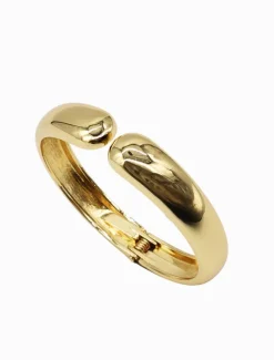 Bangles And Bracelets|Gold Jewellery*Zjoosh Tear Drop Hinge Bangle Gold