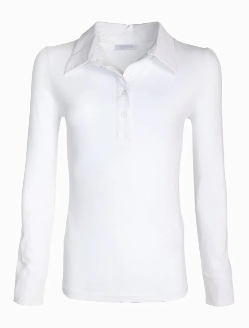 Shirts And Tops*Zjoosh The Oliver Long Sleeve Top White