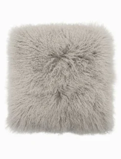 Cushions*Zjoosh Tibetan Fur Cushion Grey