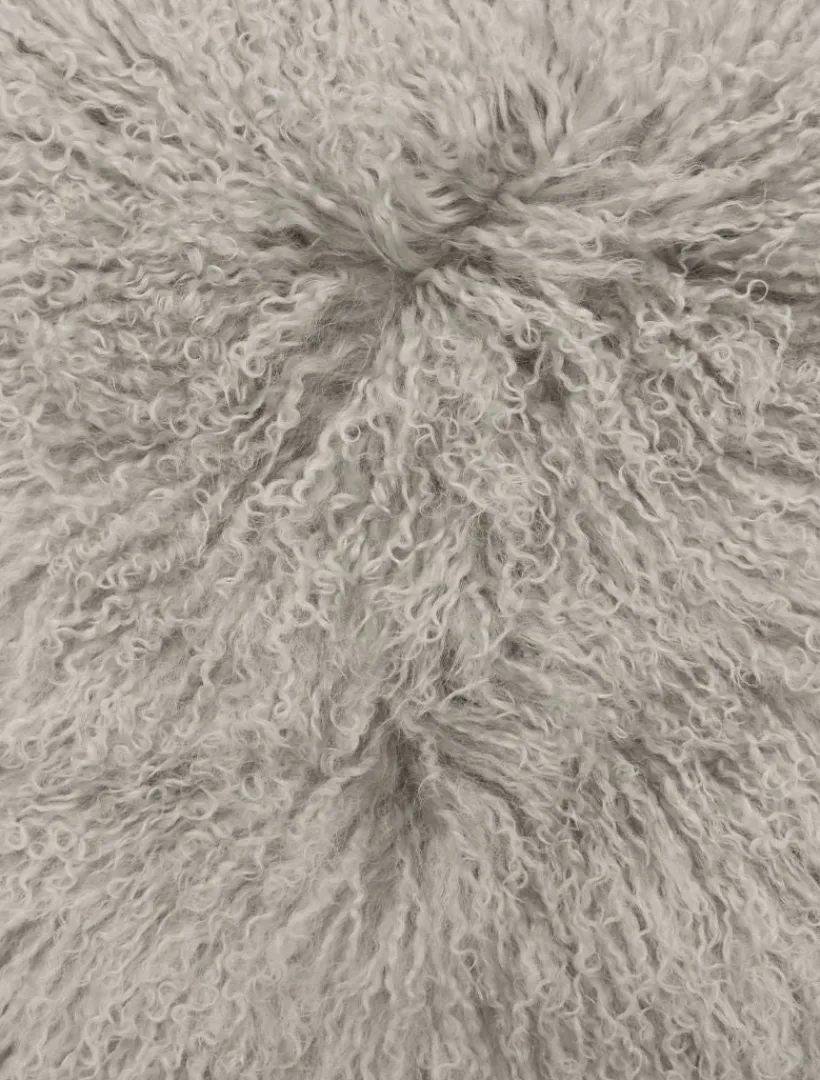 Cushions*Zjoosh Tibetan Fur Cushion Grey