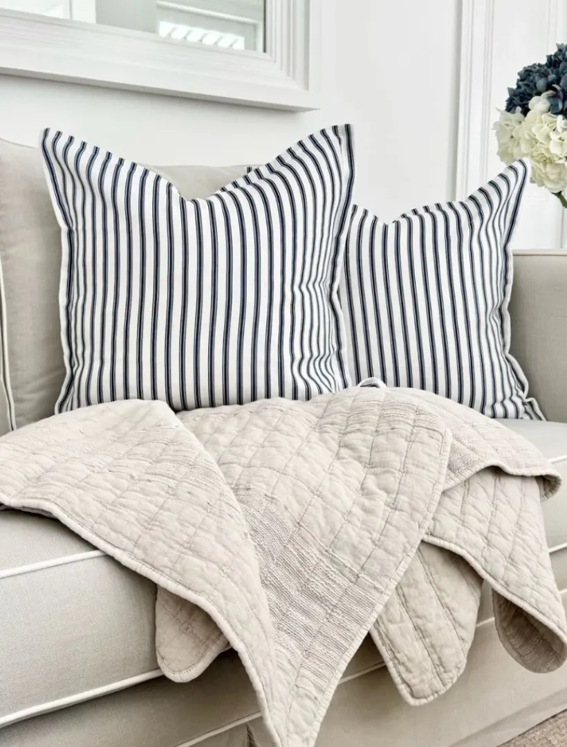 Cushions*Zjoosh Ticking Stripe Linen Cushion