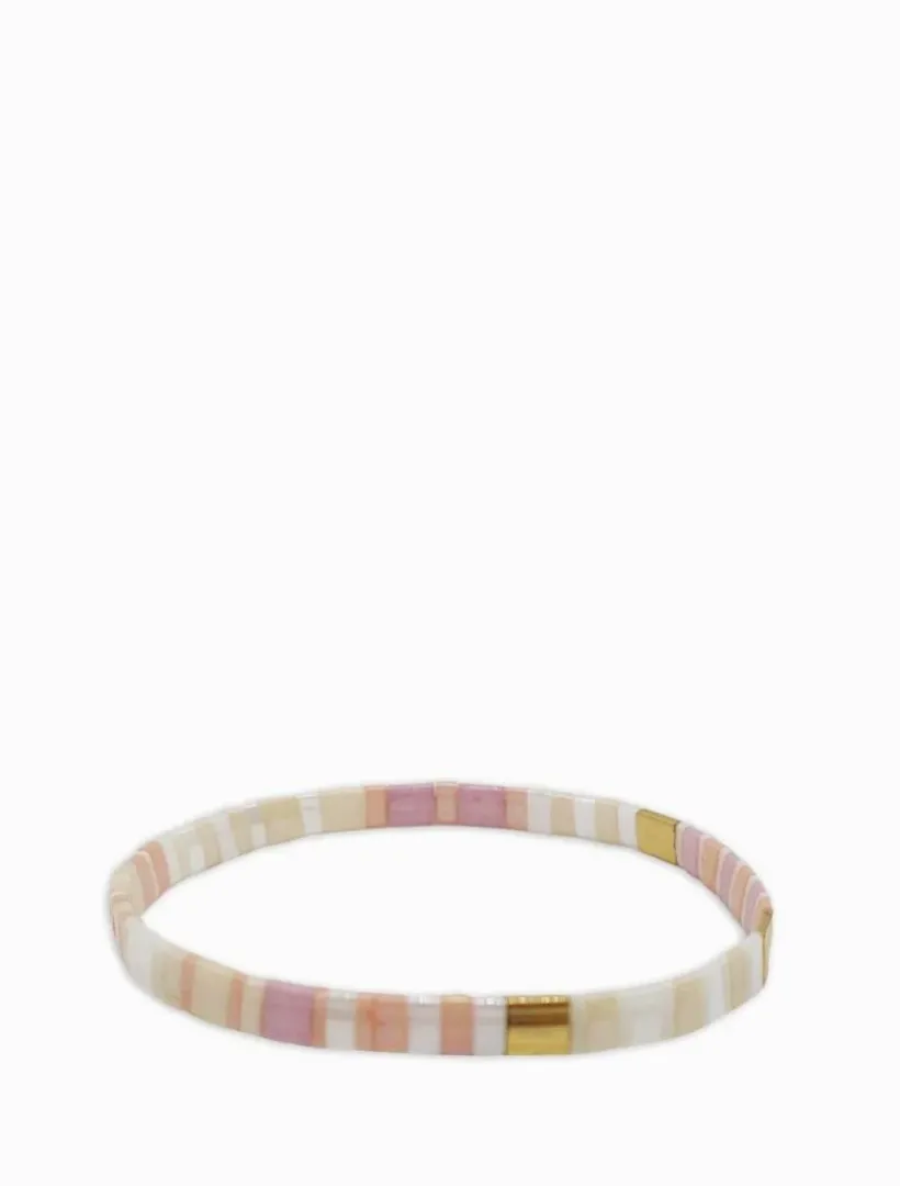 Bangles And Bracelets|Gold Jewellery*Zjoosh Tila Bracelet Pink and Gold