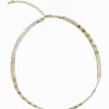 Necklaces|Gold Jewellery*Zjoosh Tila Necklace Beige and Gold