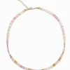 Necklaces|Gold Jewellery*Zjoosh Tila Necklace Pink and Gold