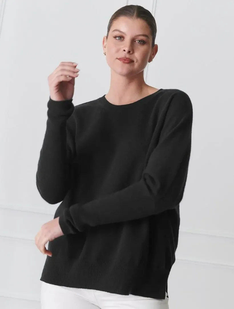 Knits And Jumpers*Zjoosh Vanessa Cashmere Jumper Black