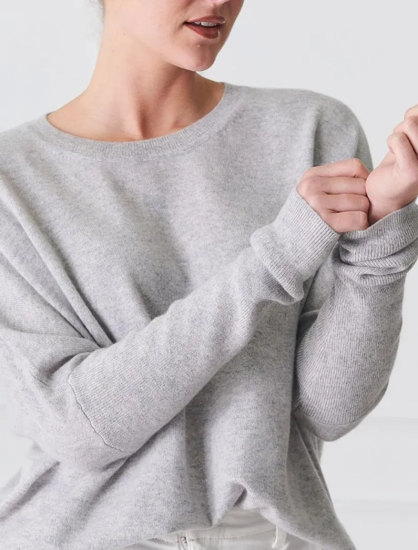 Knits And Jumpers*Zjoosh Vanessa Cashmere Jumper Grey