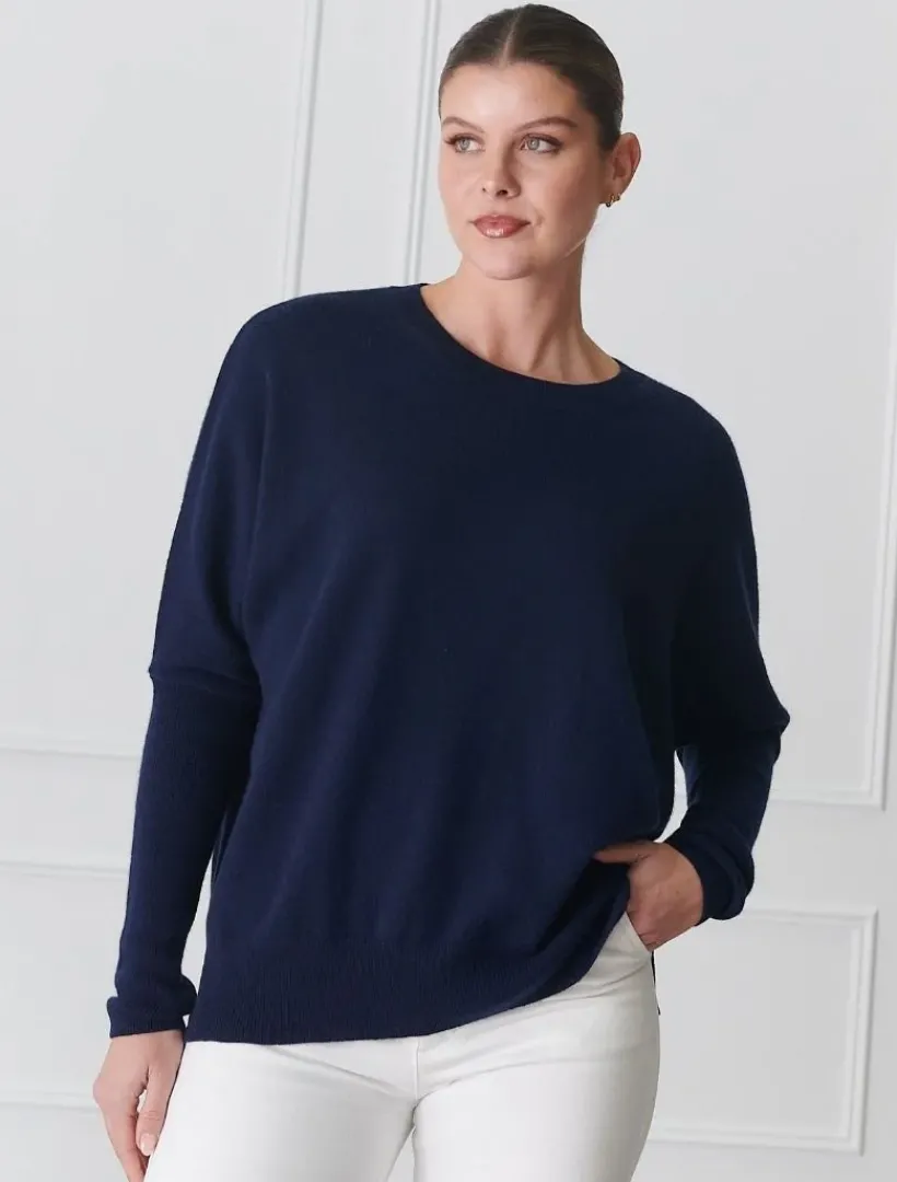 Knits And Jumpers*Zjoosh Vanessa Cashmere Jumper Navy