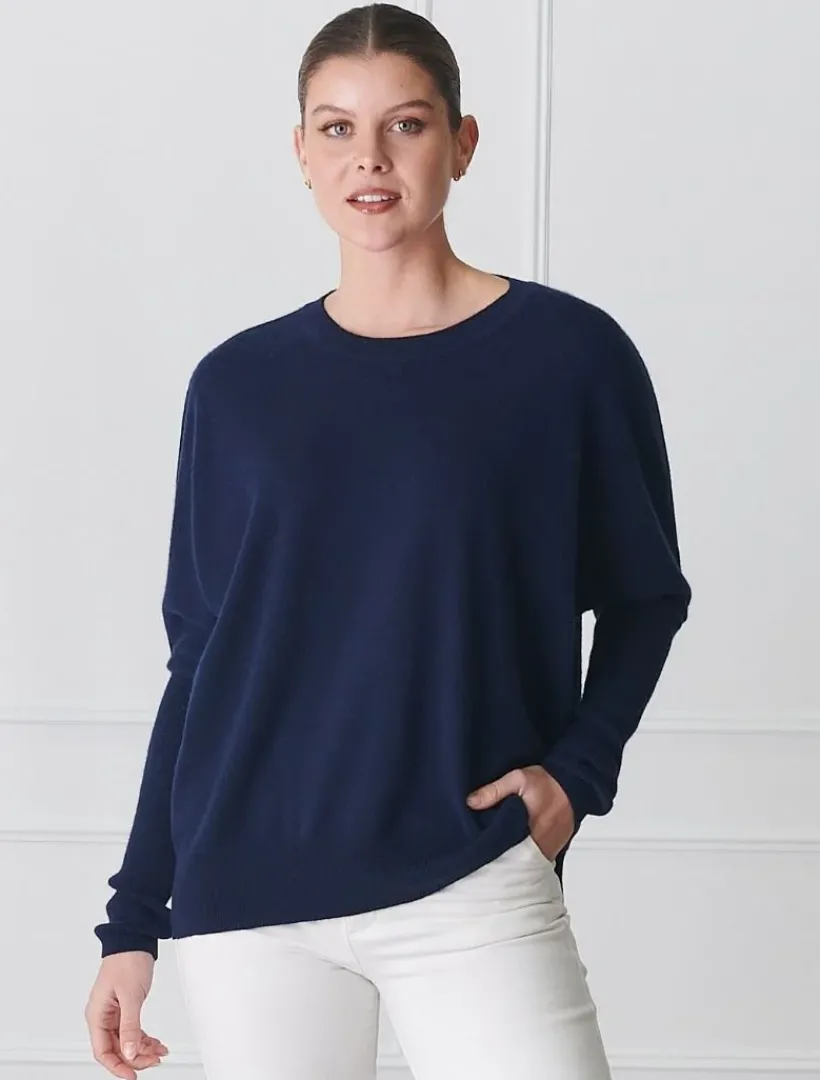 Knits And Jumpers*Zjoosh Vanessa Cashmere Jumper Navy