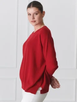 Knits And Jumpers*Zjoosh Vanessa Cashmere Jumper Rosewood