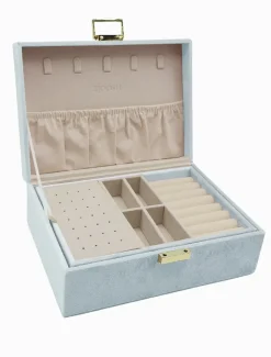 Jewellery Storage|Jewellery And Trinket Boxes*Zjoosh Velvet Jewellery Box Blue