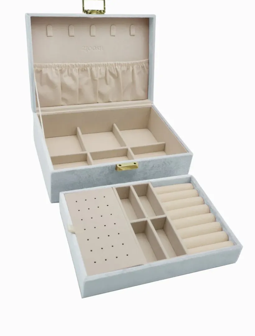 Jewellery Storage|Jewellery And Trinket Boxes*Zjoosh Velvet Jewellery Box Blue