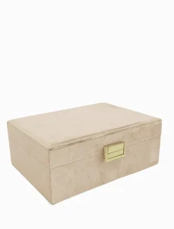 Jewellery Storage|Jewellery And Trinket Boxes*Zjoosh Velvet Jewellery Box Champagne