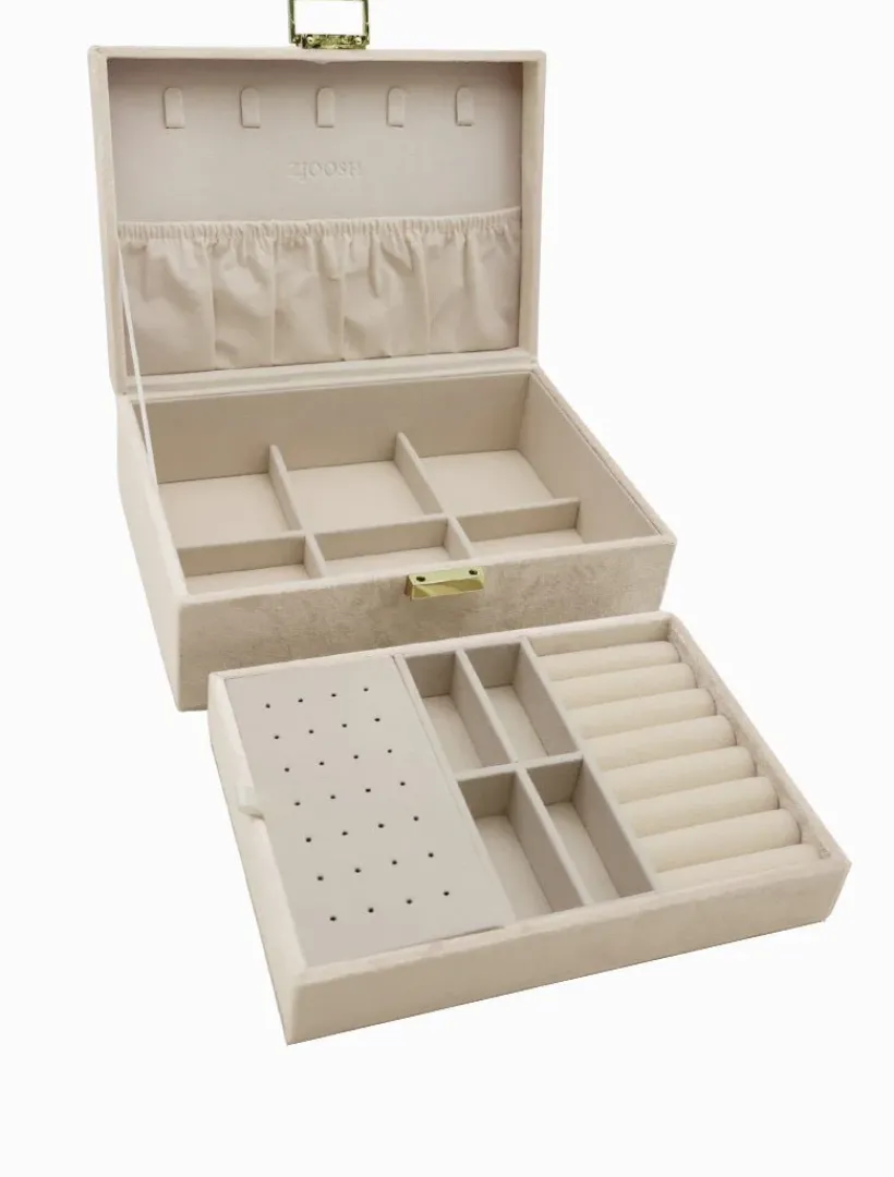 Jewellery Storage|Jewellery And Trinket Boxes*Zjoosh Velvet Jewellery Box Champagne