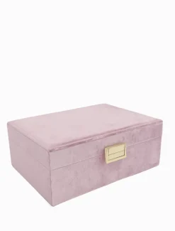 Jewellery Storage|Jewellery And Trinket Boxes*Zjoosh Velvet Jewellery Box Pink